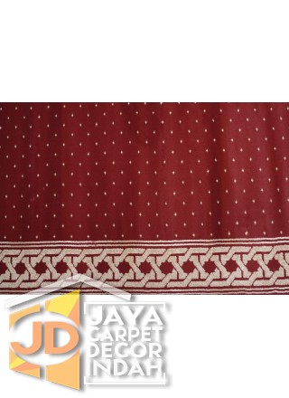 Karpet Sajadah Azura Red Motif Bintik 120x600, 120x1200, 120x1800, 120x2400, 120x3000